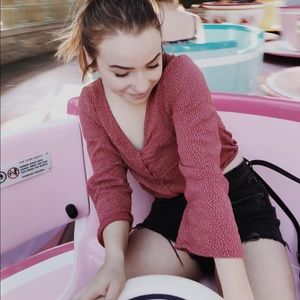 American Eagle Polka Dot Top